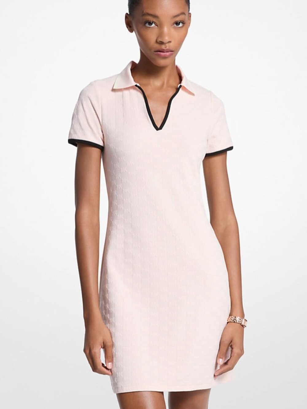 NWT Michael Kors Logo Jacquard Knit Tech Tennis Dress Size Small
